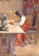 Carl Larsson Hilda oil on canvas